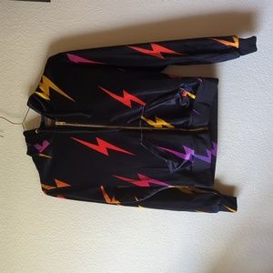 Aviator Nation velvet bolt all over hoodie